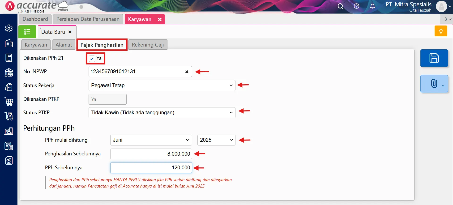 4 cara menambahkan data karyawan